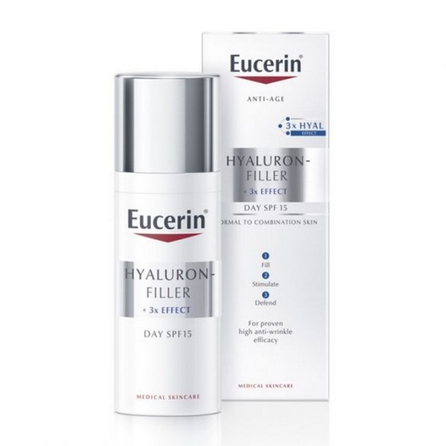 EUCERIN HYALURON-FILLER NORMAL AND MIXED SKIN CREAM SPF 15